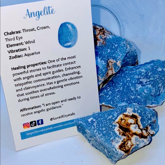 Angelite Crystal Natural - Picture 1 of 2